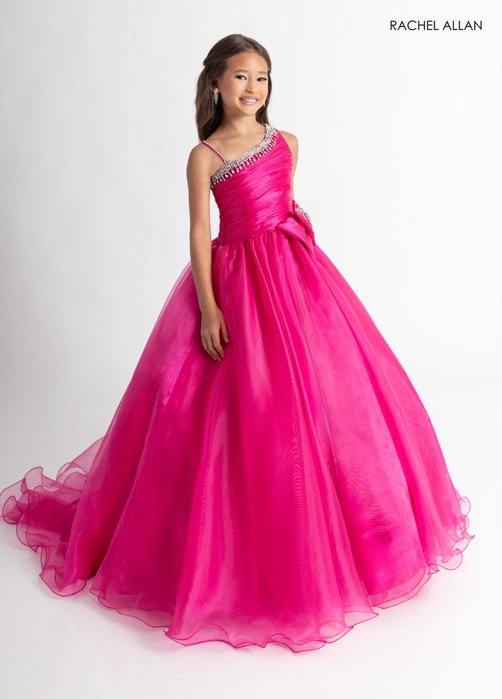 Girl's Organza Sleeveless Gown by Rachel Allan 10327
