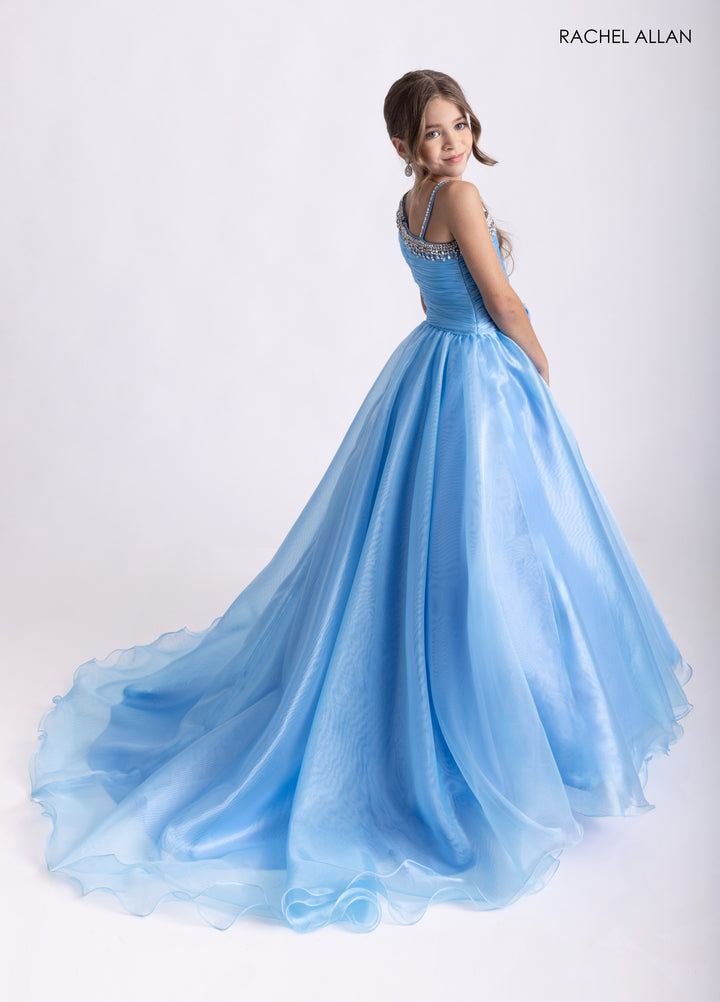 Girl's Organza Sleeveless Gown by Rachel Allan 10327