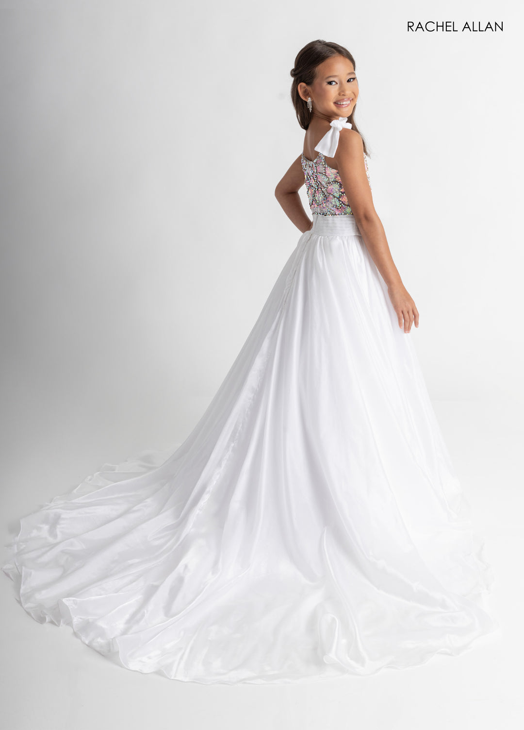 Girl's Organza Sleeveless Gown by Rachel Allan 10335
