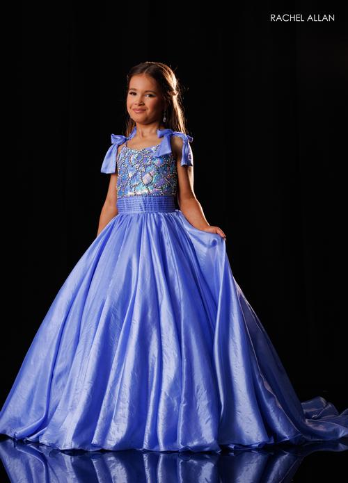 Girl's Organza Sleeveless Gown by Rachel Allan 10335