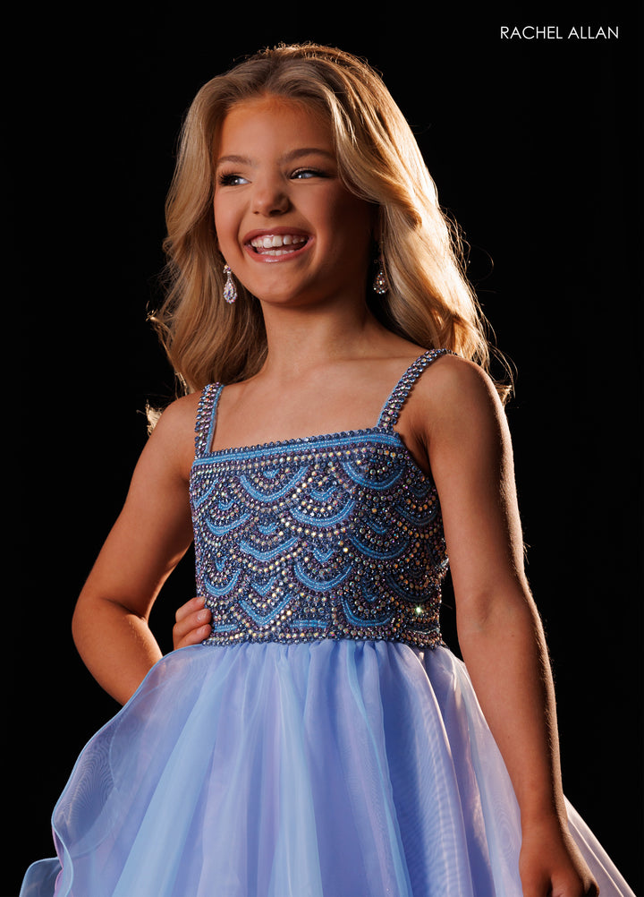 Girl's Organza Sleeveless Gown by Rachel Allan 10340