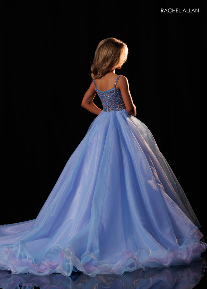 Girl's Organza Sleeveless Gown by Rachel Allan 10340