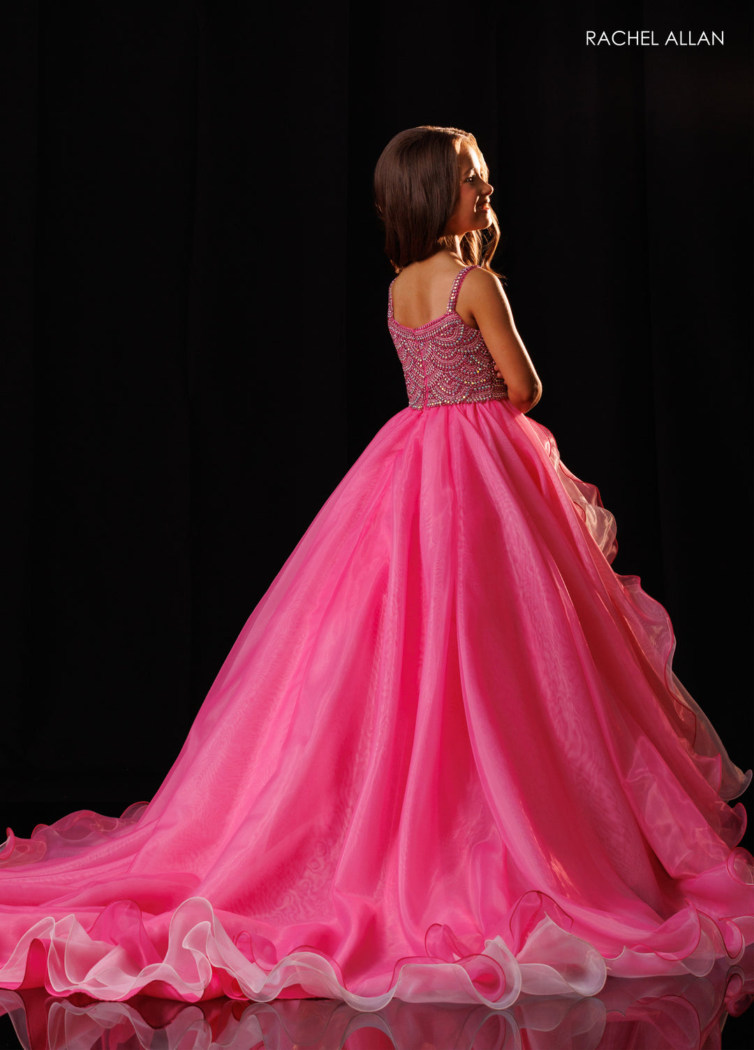 Girl's Organza Sleeveless Gown by Rachel Allan 10340
