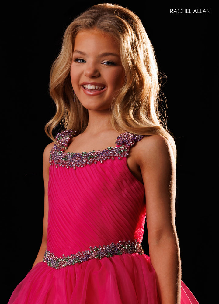 Girl's Organza Sleeveless Gown by Rachel Allan 10349