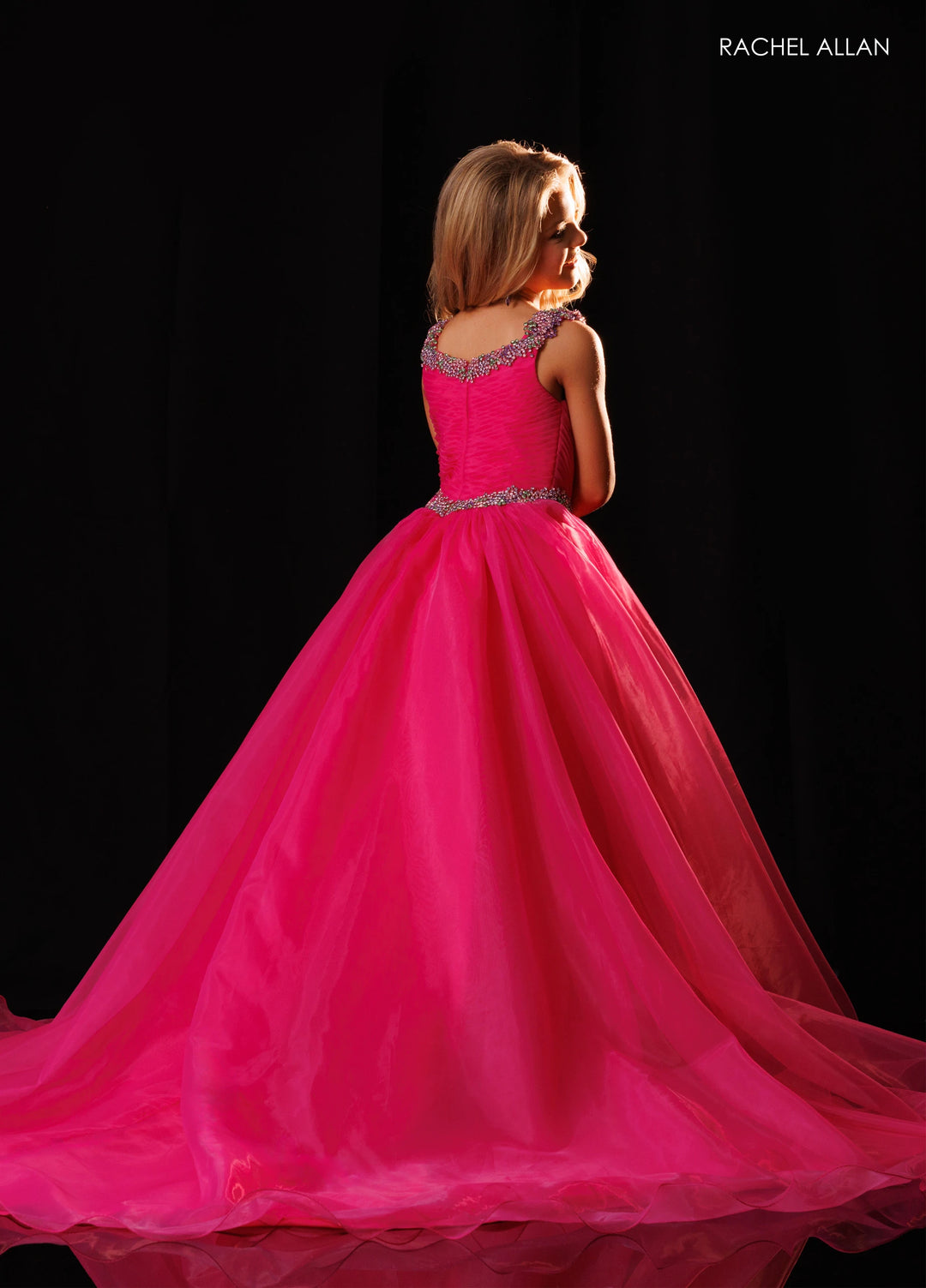 Girl's Organza Sleeveless Gown by Rachel Allan 10349