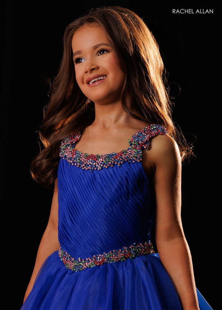Girl's Organza Sleeveless Gown by Rachel Allan 10349
