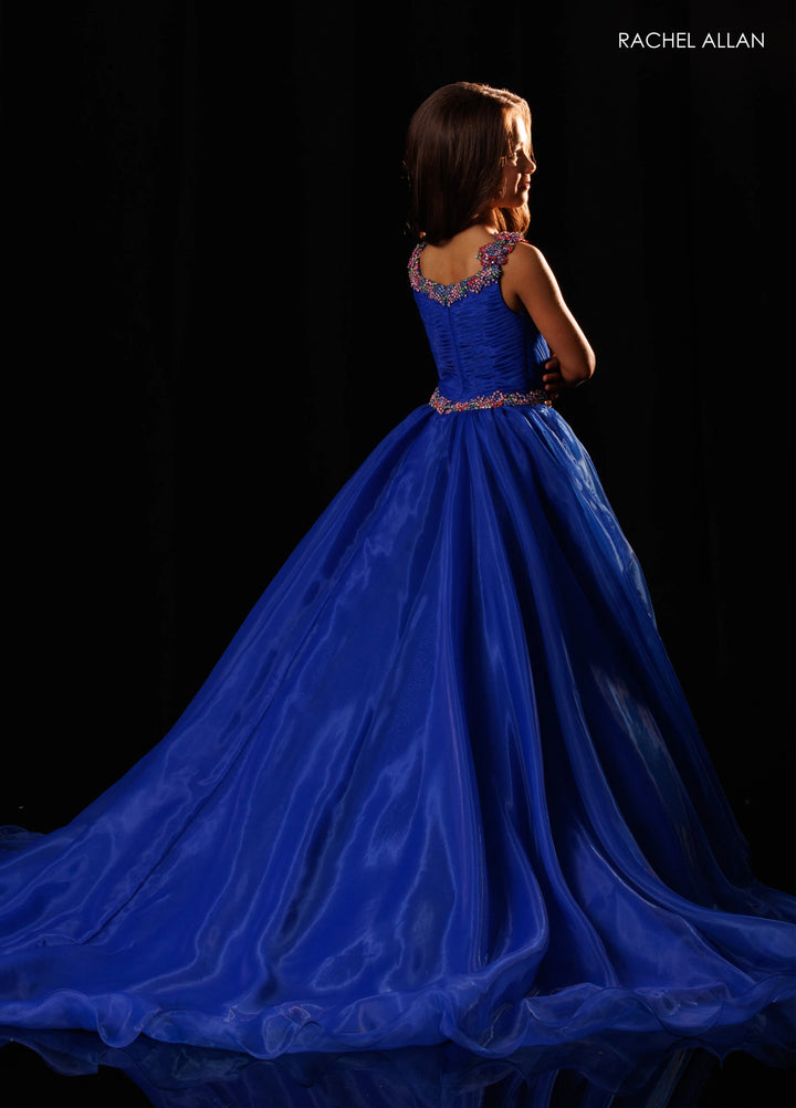 Girl's Organza Sleeveless Gown by Rachel Allan 10349