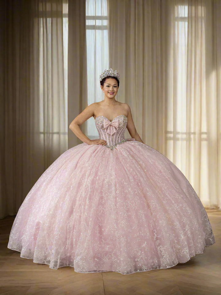 Strapless Corset Bow Ball Gown by Calla SCL-30030