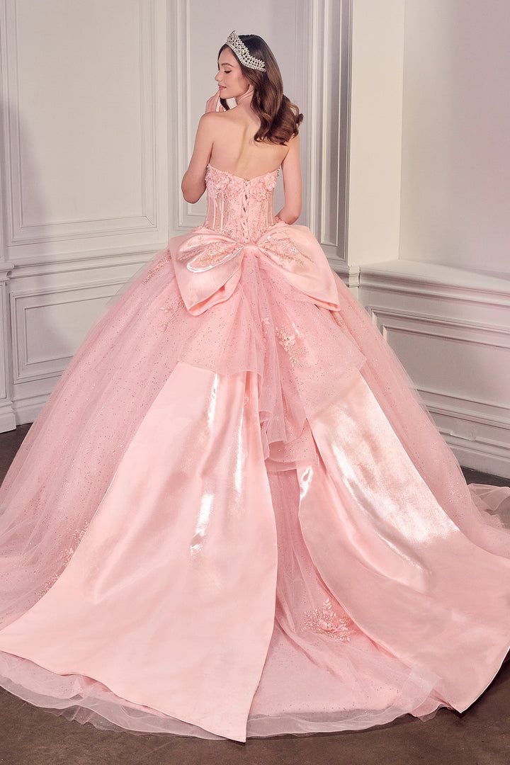 3D Floral Strapless Ball Gown by Ladivine 15726