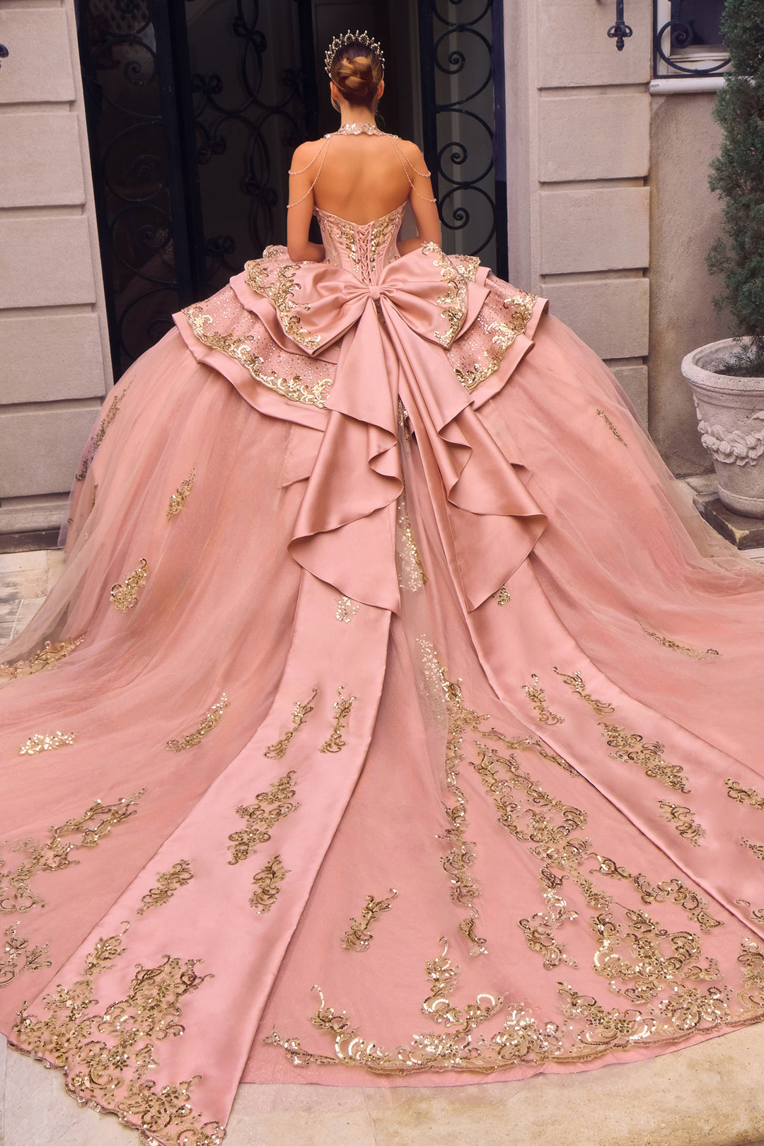 Beaded Sweetheart Ball Gown by Ladivine 15744