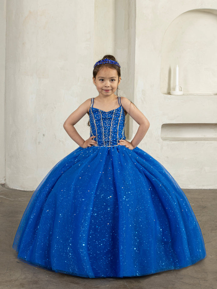 Girls Beaded Sleeveless Gown by Calla SCK-317