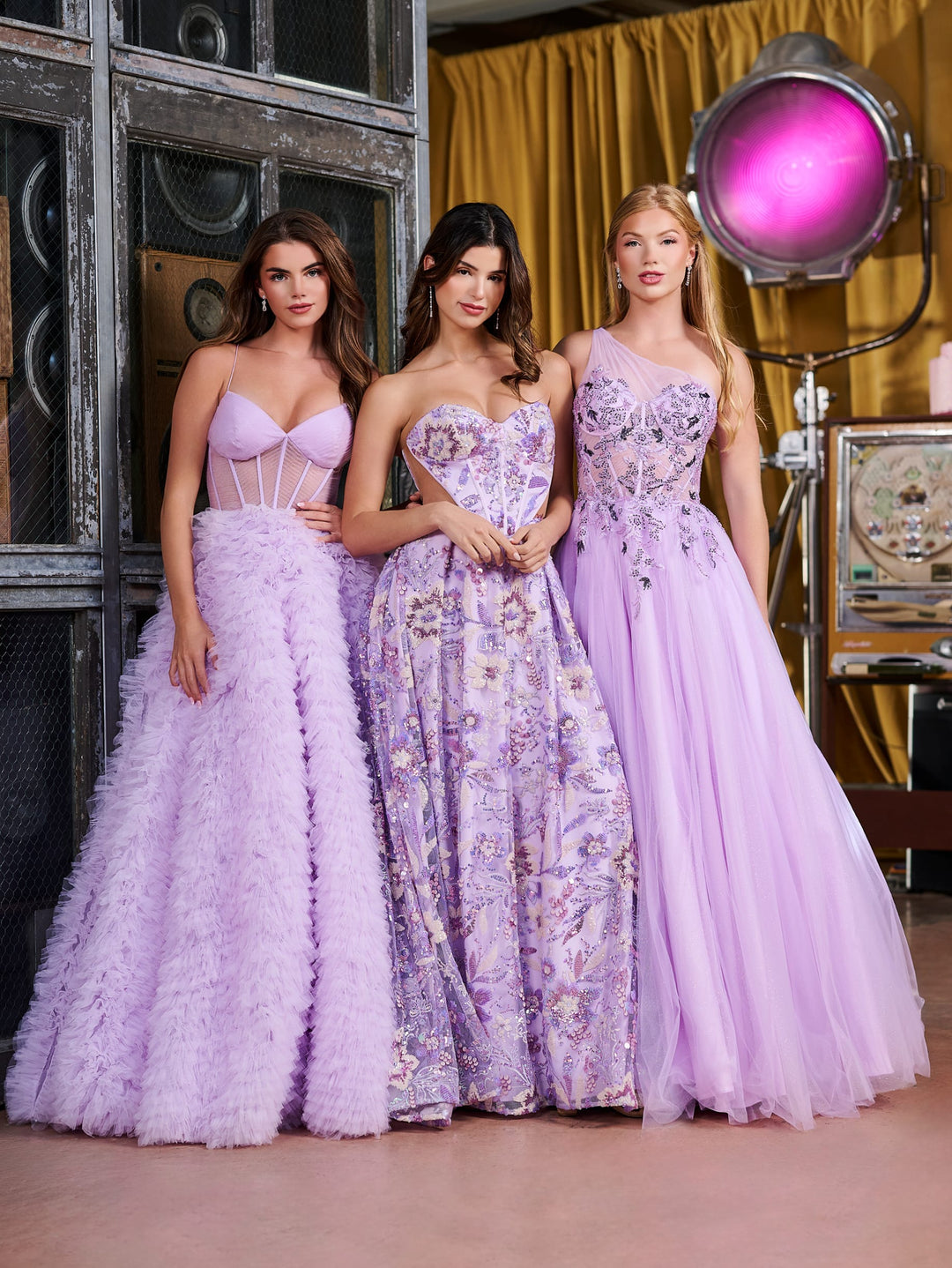 Applique One Shoulder Gown by Tiffany Designs 16159