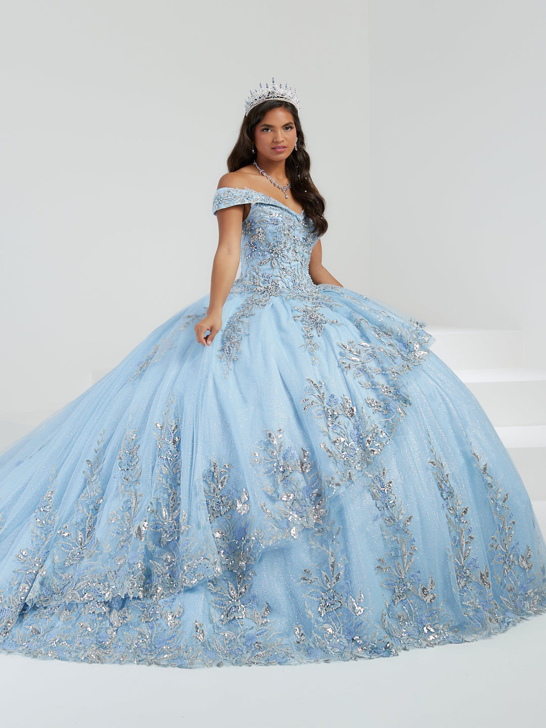 2-Piece High Low Quinceanera Dress by House of Wu 26058