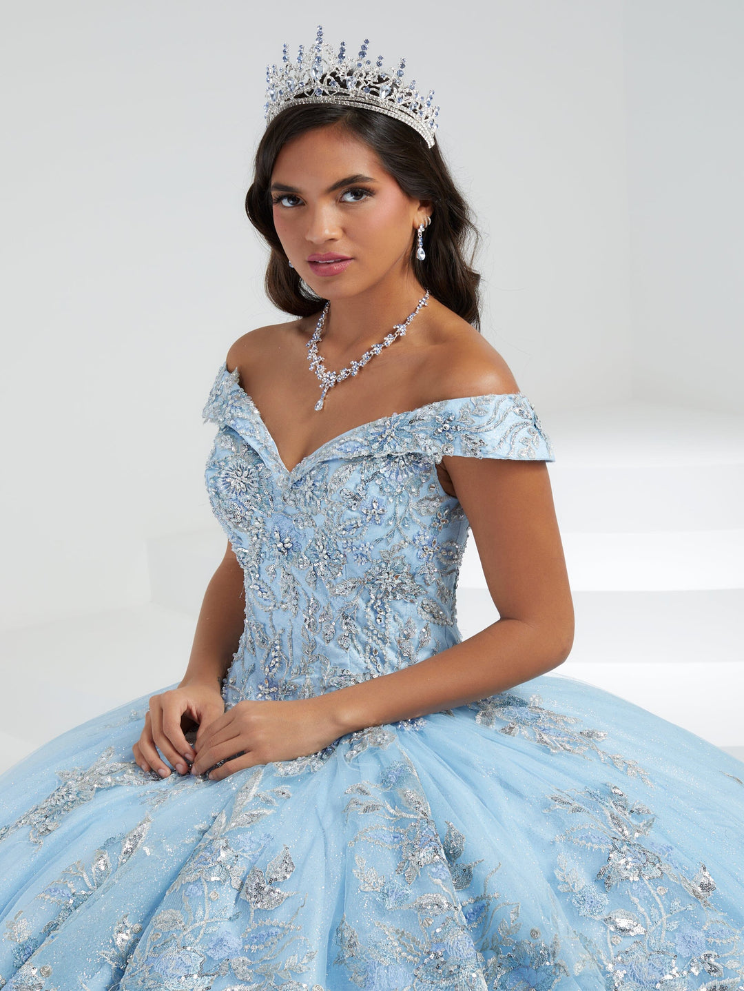 2-Piece High Low Quinceanera Dress by House of Wu 26058