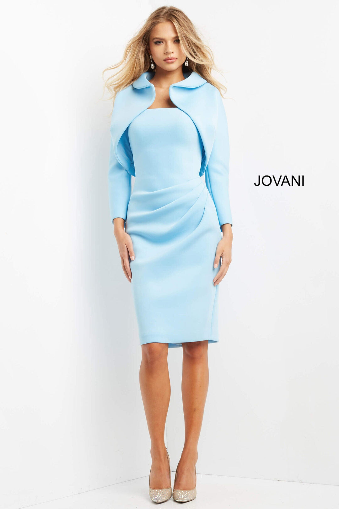 2-Piece Short Strapless Jacket Dress by Jovani 07556