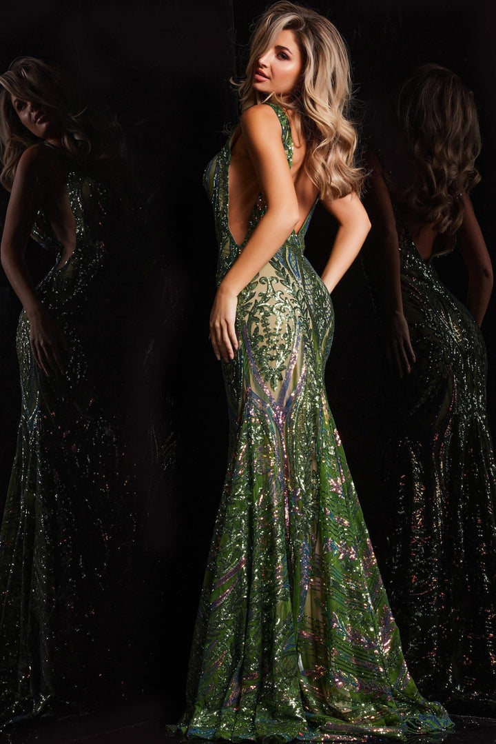 Sequin Fitted Sleeveless Gown by Jovani 22770