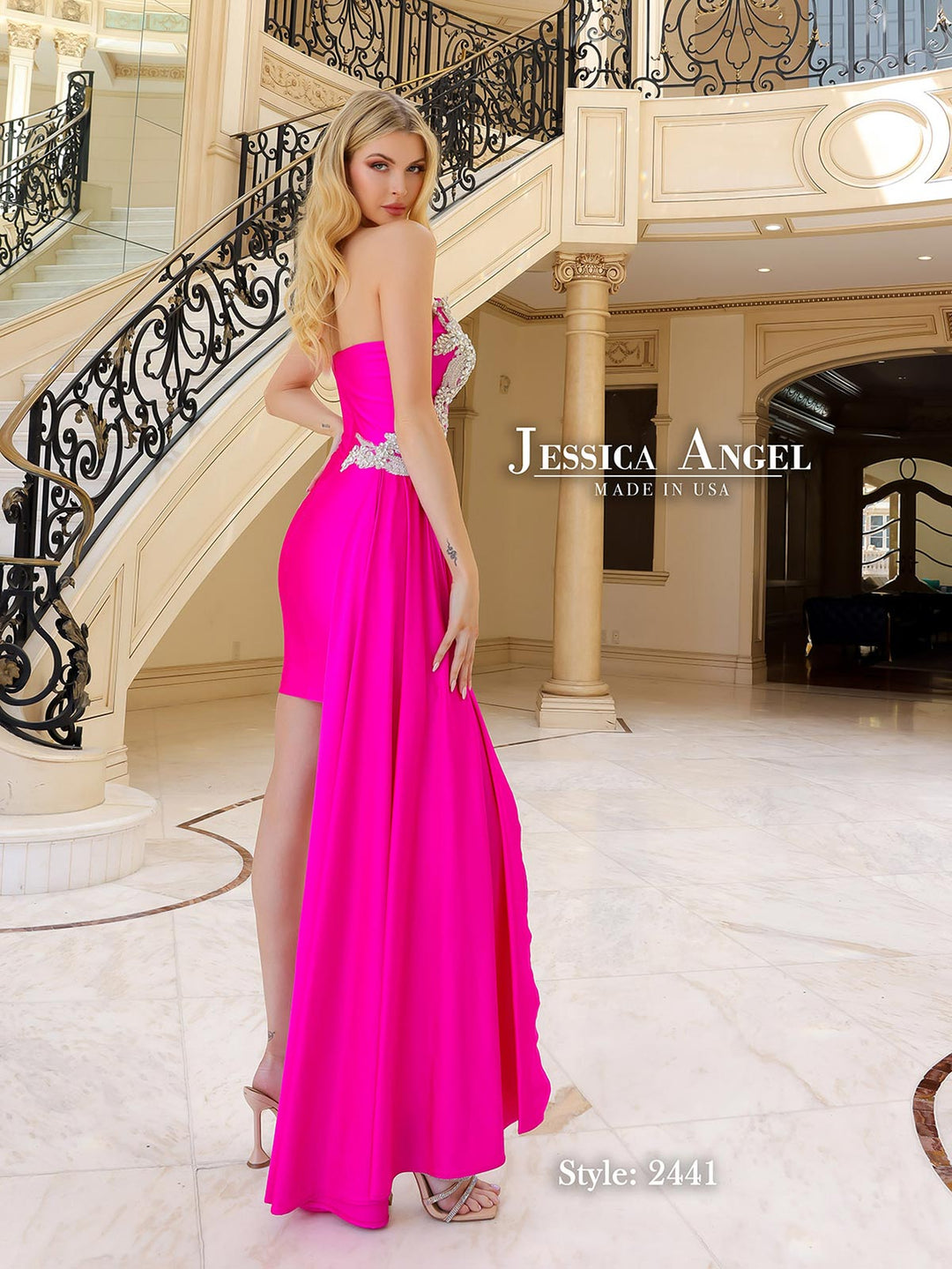 Jersey Short Strapless Dress by Jessica Angel 2441