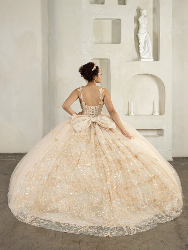 Applique Sleeveless Ball Gown by Calla SCL-30039