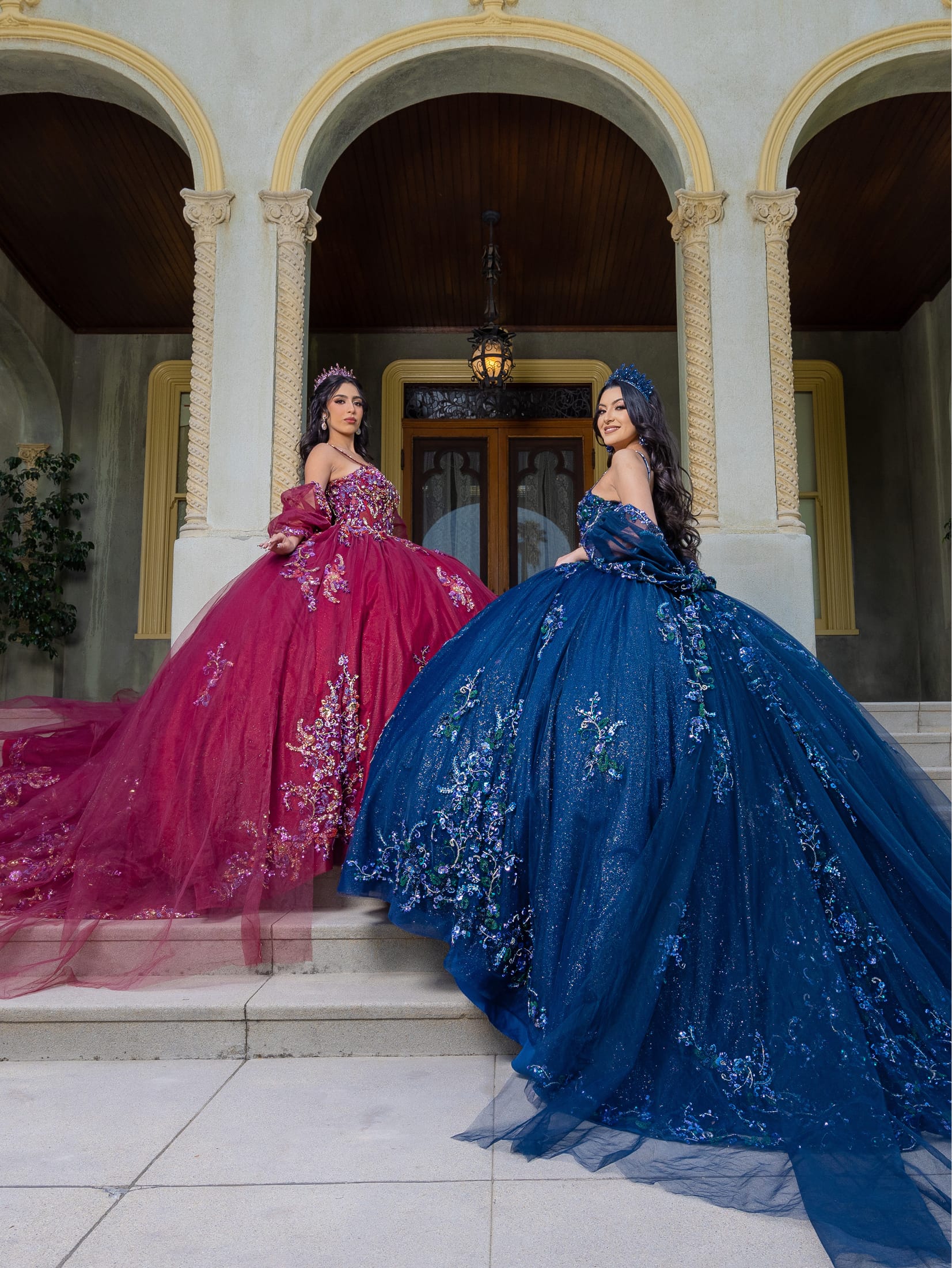 Short blue quinceanera dresses clearance