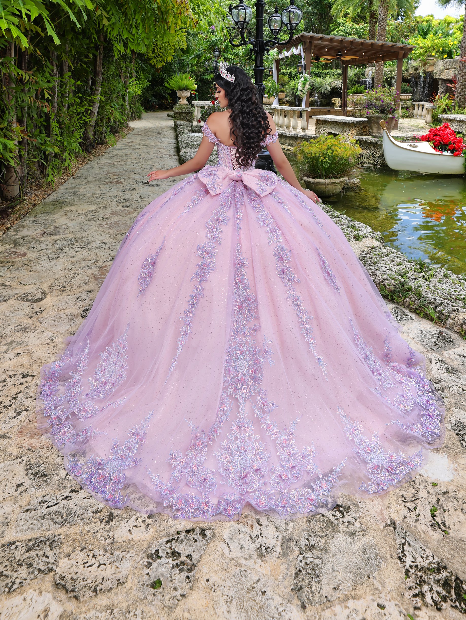 Off Shoulder Corset Ball Gown by LizLuo Quince 26105 – ABC