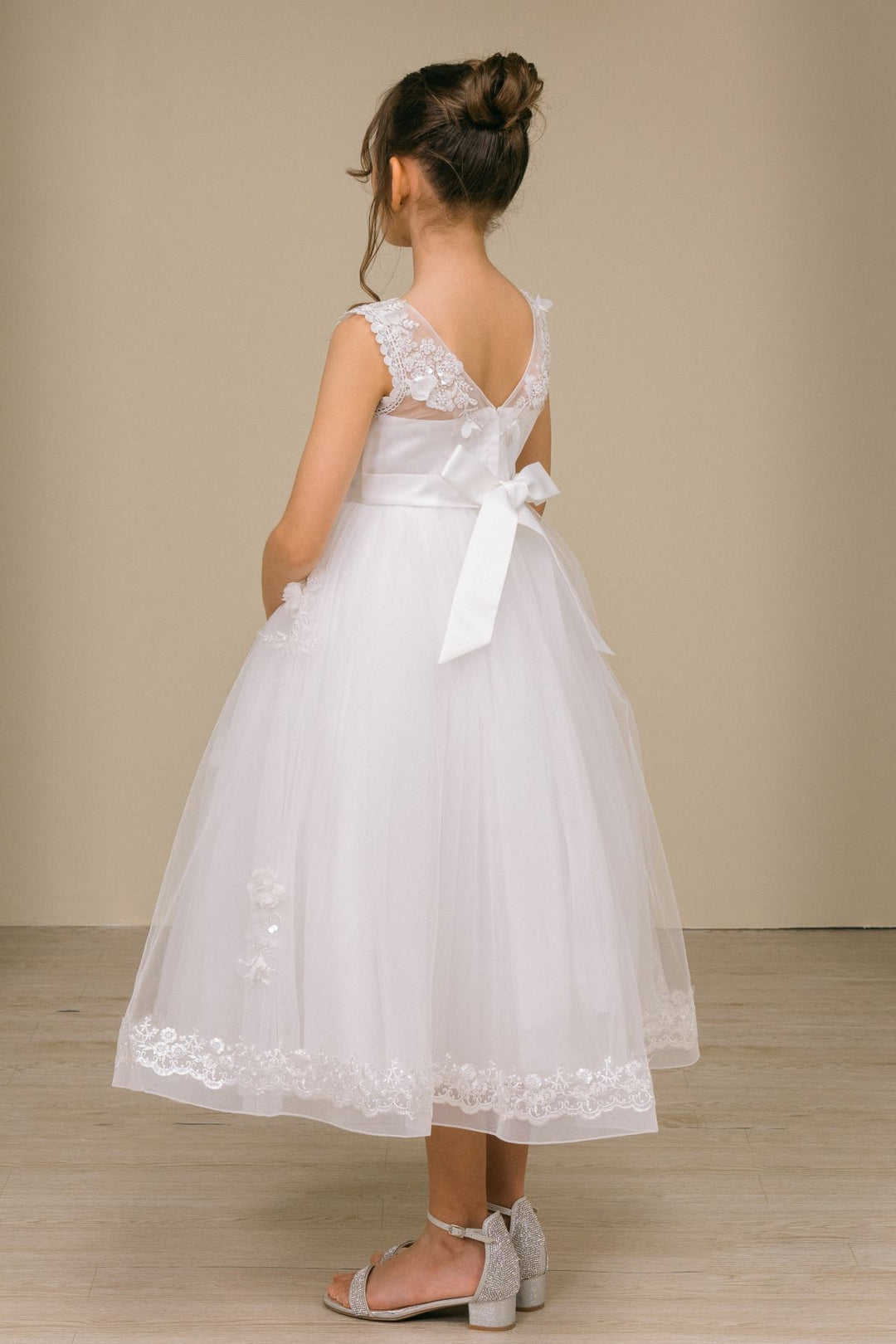 Girls Sleeveless Tea Length Dress by Cinderella Couture 2913