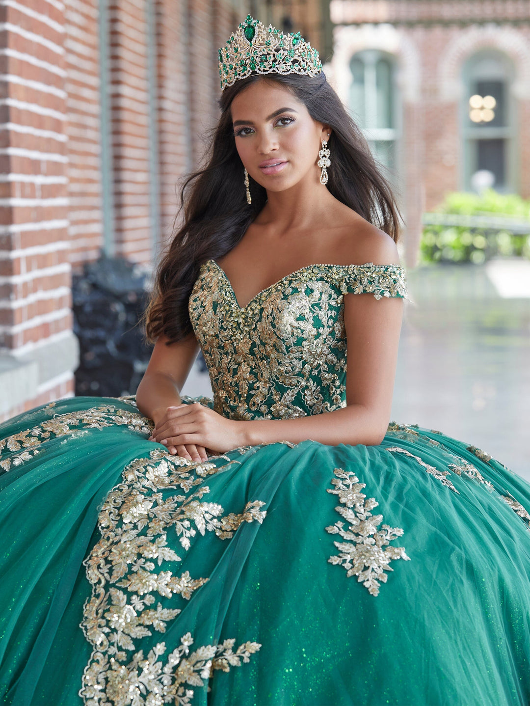 3-Piece Quinceanera Dress with Short Skirt by House of Wu 26048