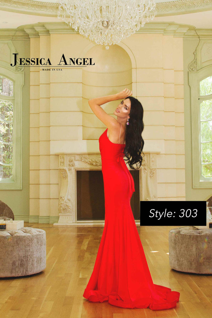 Jersey Fitted Sleeveless Gown by Jessica Angel 303