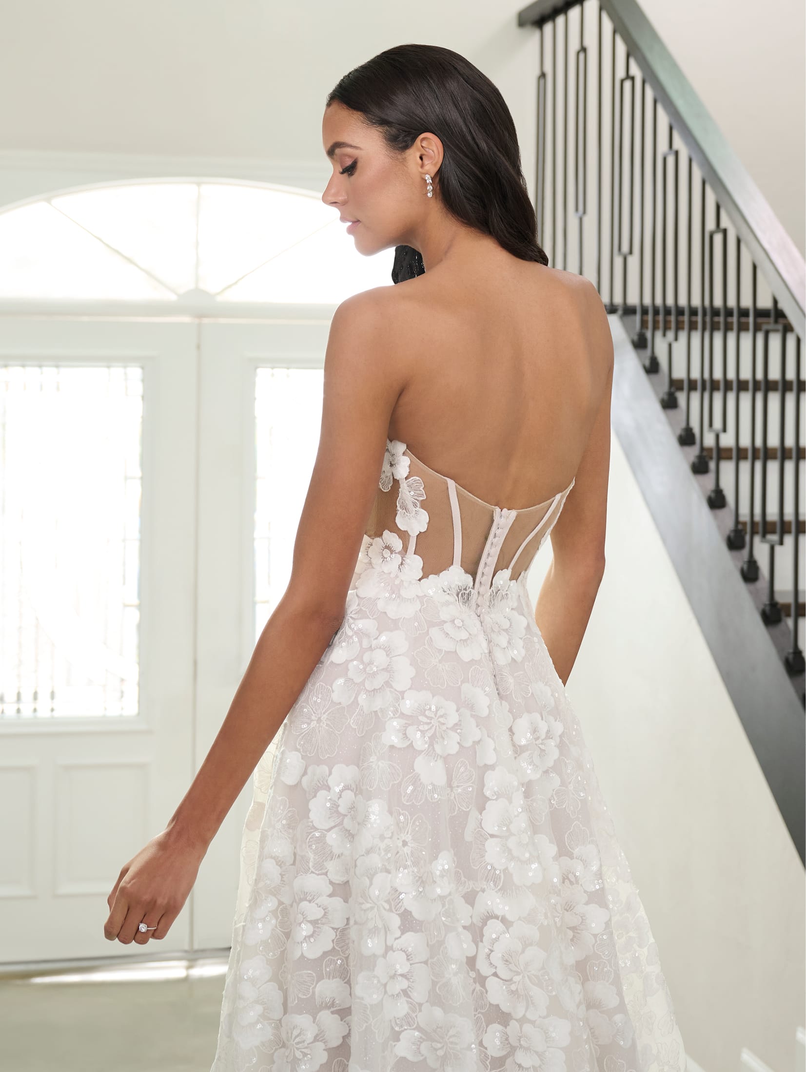 Lace Halter A-line Bridal Gown by Adrianna Papell 31189