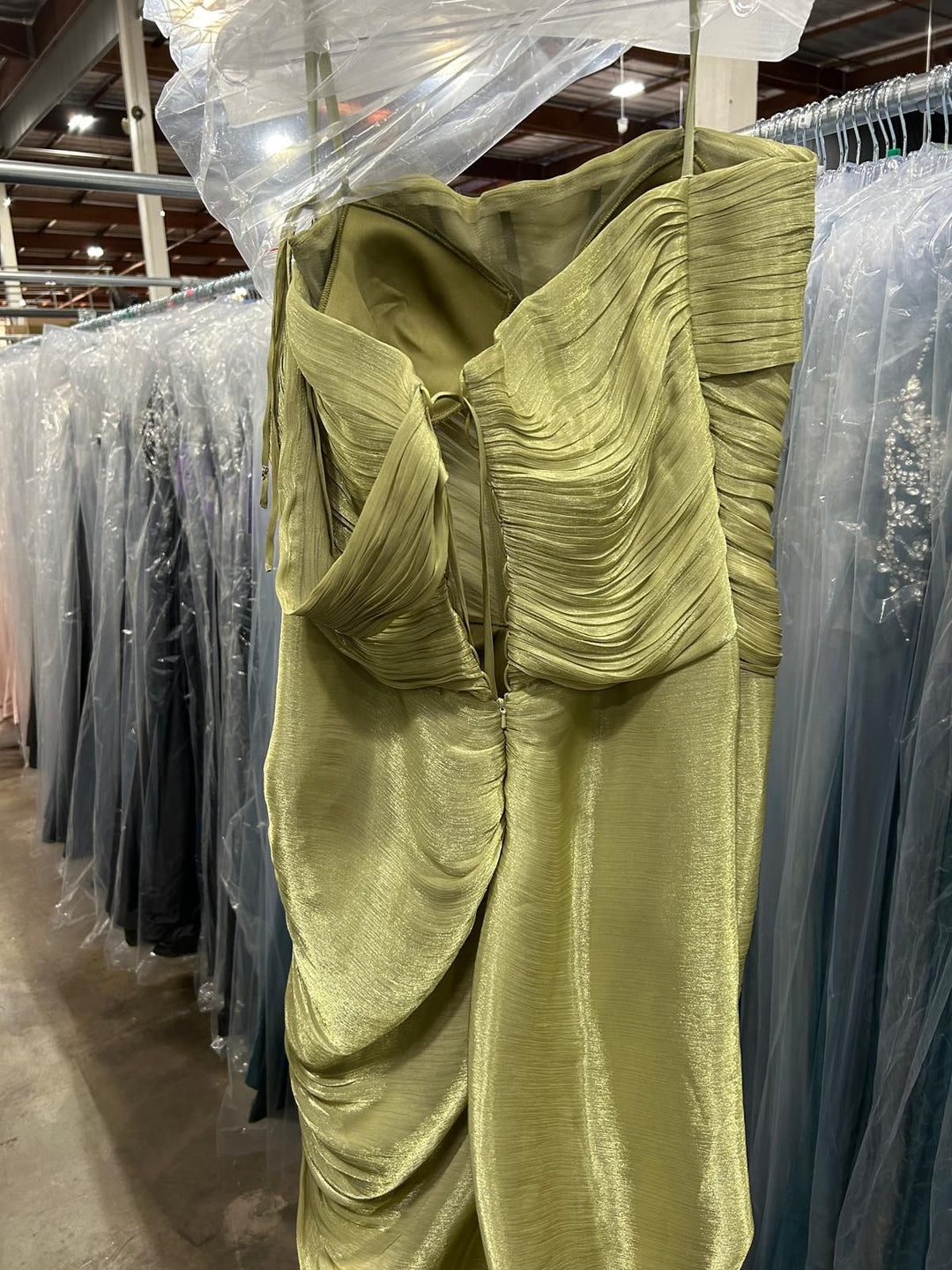 Chiffon Off Shoulder Slit Gown by Ladivine CD416