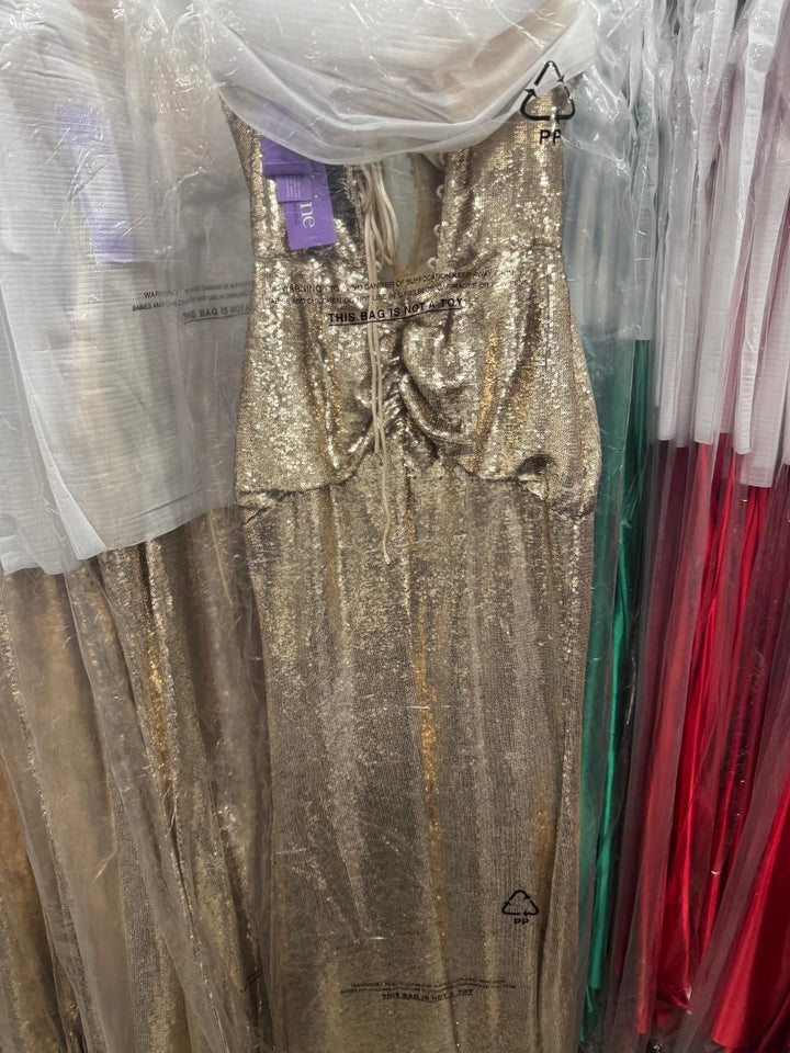 Sequin Strapless Mermaid Dress by Ladivine J894