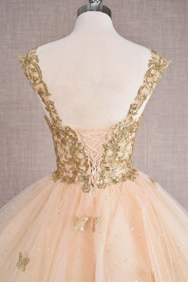 3D Butterfly Short Sleeveless Dress by Elizabeth K GS3186