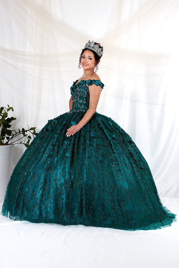 3D Floral Off Shoulder Ball Gown by Calla WB-21550