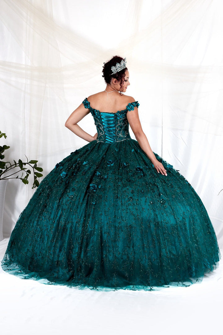 3D Floral Off Shoulder Ball Gown by Calla WB-21550