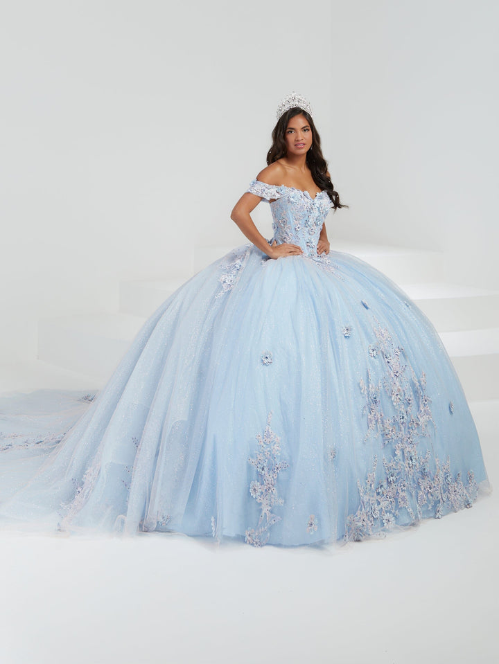 3D Floral Off Shoulder Quinceanera Dress by House of Wu 26055