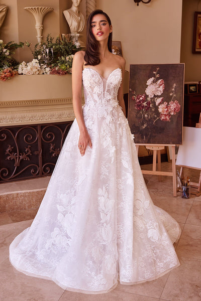 3d-floral-strapless-a-line-