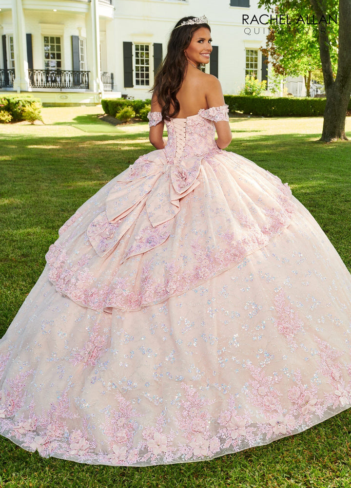 3D Floral Sweetheart Quinceanera Dress by Rachel Allan RQ3100