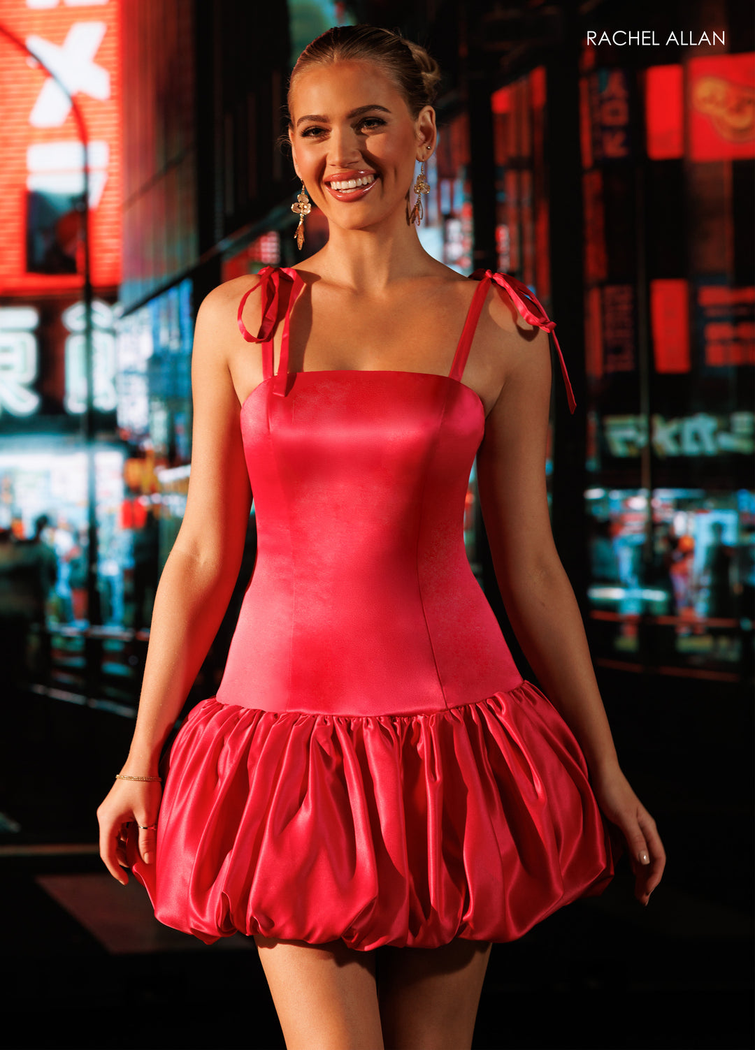Short Sleeveless Bubble Dress by Rachel Allan 40730
