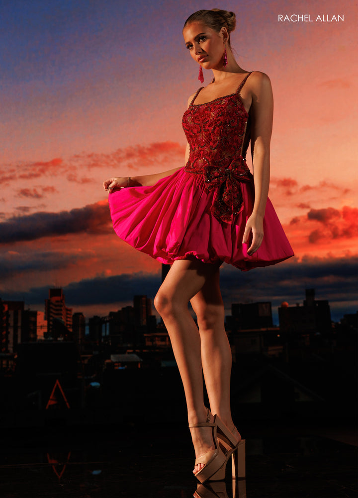 Short Sleeveless Bubble Dress by Rachel Allan 40748