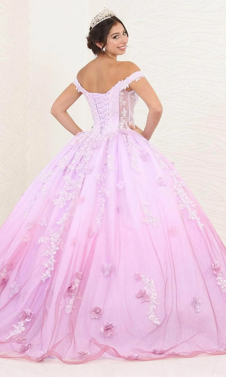Ombre Off Shoulder Ball Gown by May Queen LK254
