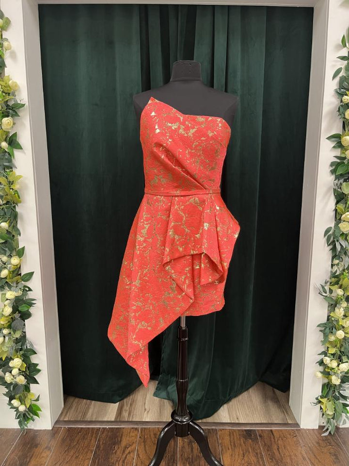 Mikado Strapless Cocktail Dress by Jovani 25668
