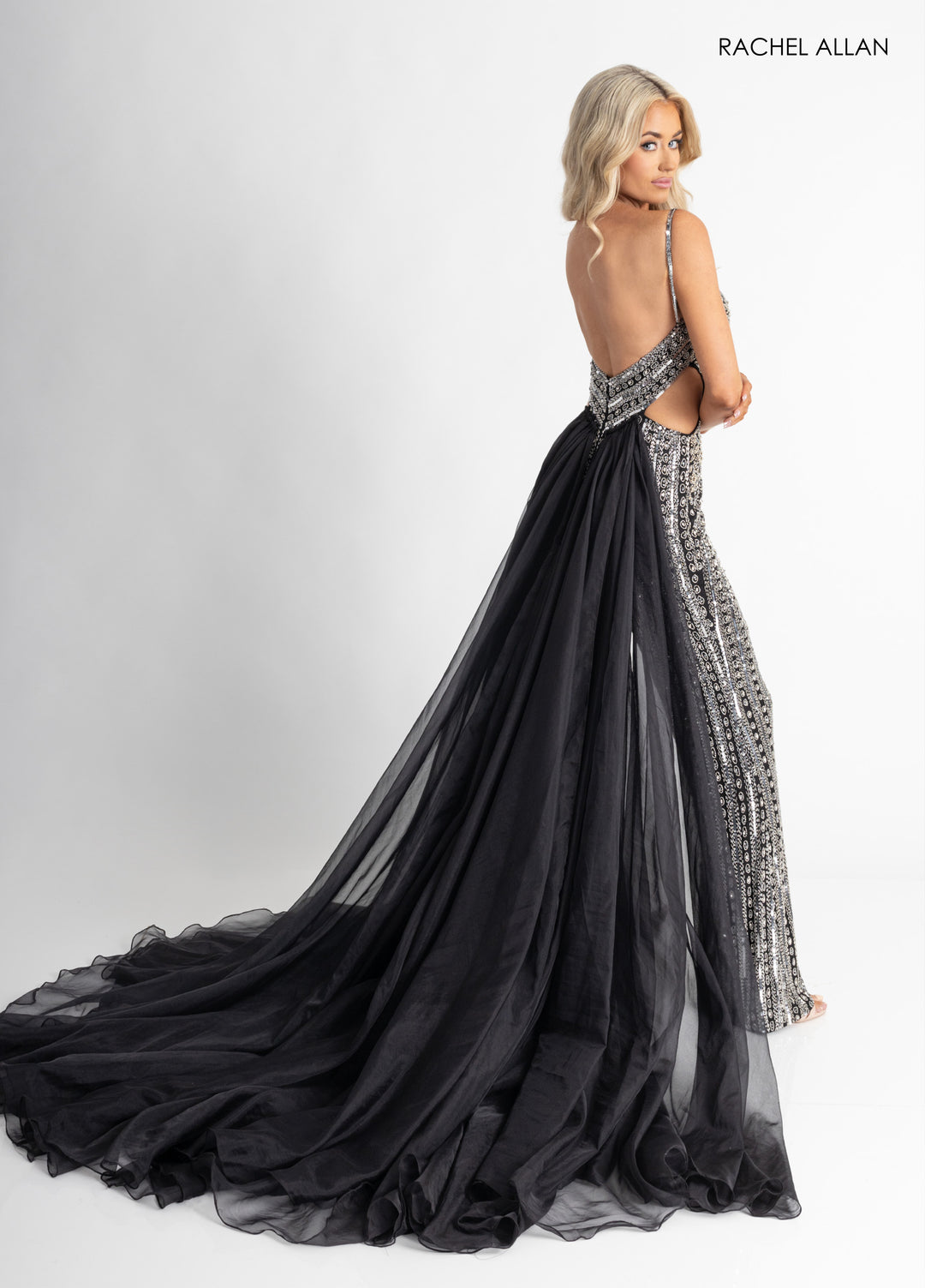 Sleeveless Overskirt Jumpsuit by Rachel Allan 50400