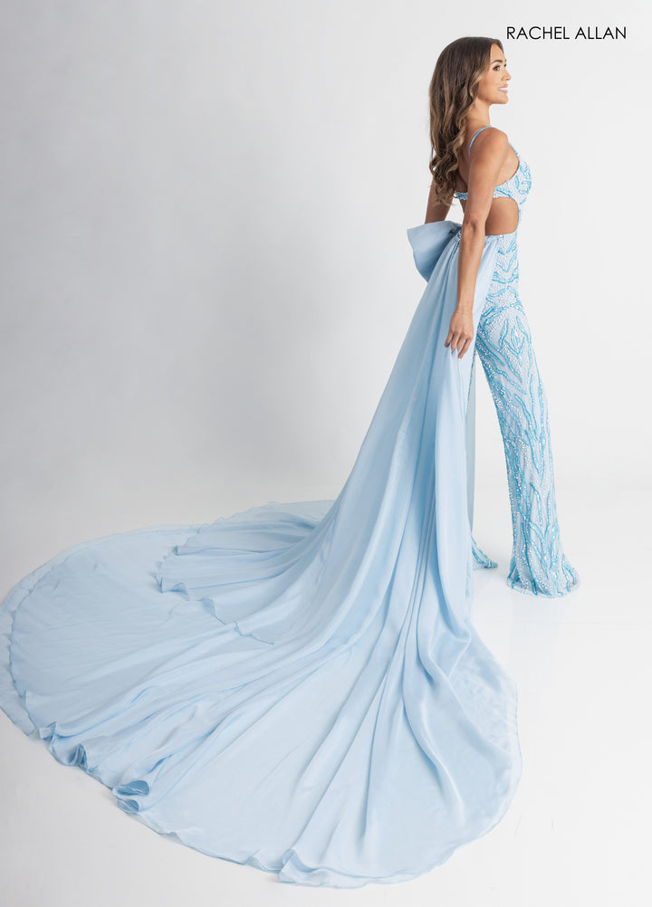 Beaded Sleeveless Jumpsuit by Rachel Allan 50411