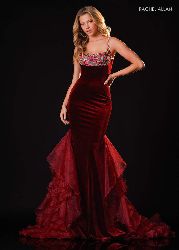 Sleeveless Mermaid Dress by Rachel Allan 50421