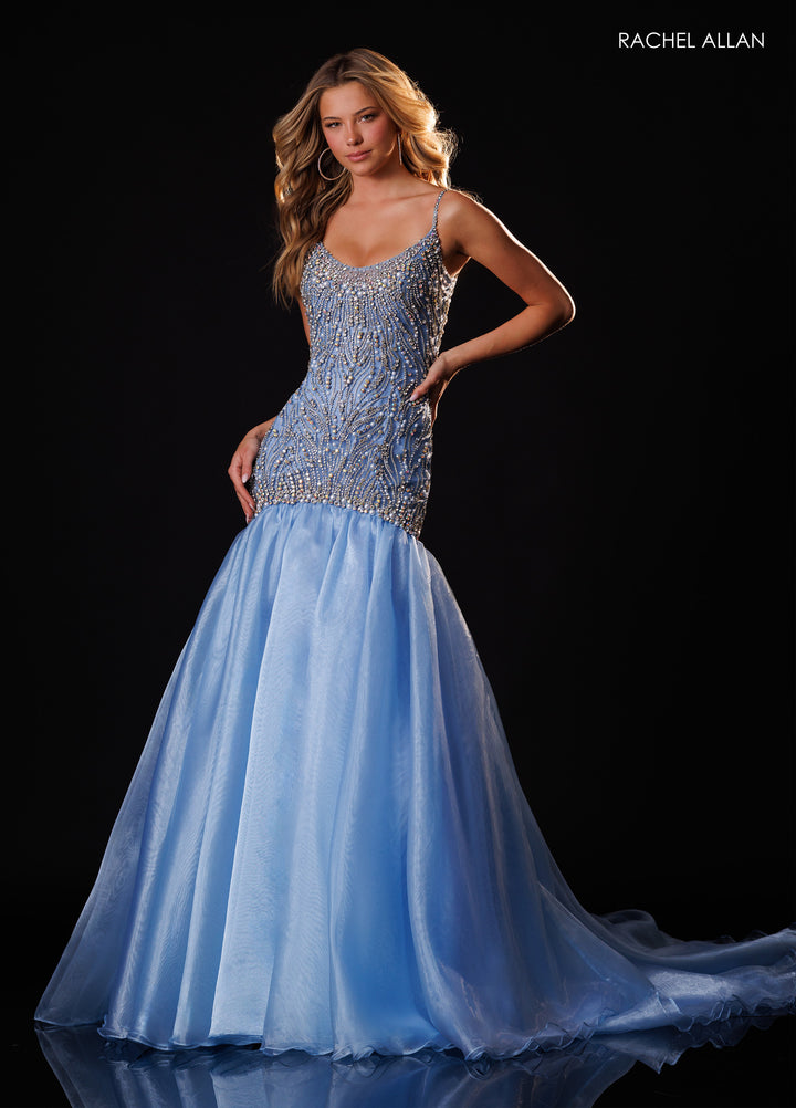 Sleeveless Mermaid Dress by Rachel Allan 50433