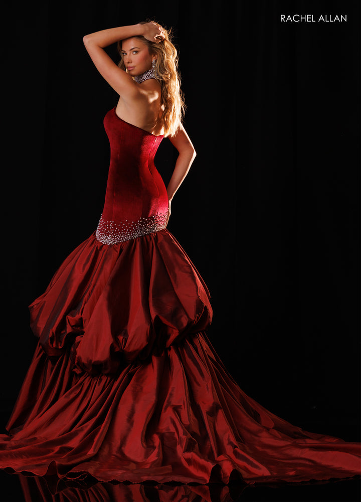 Strapless Mermaid Dress by Rachel Allan 50442