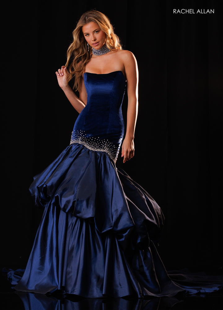 Strapless Mermaid Dress by Rachel Allan 50442