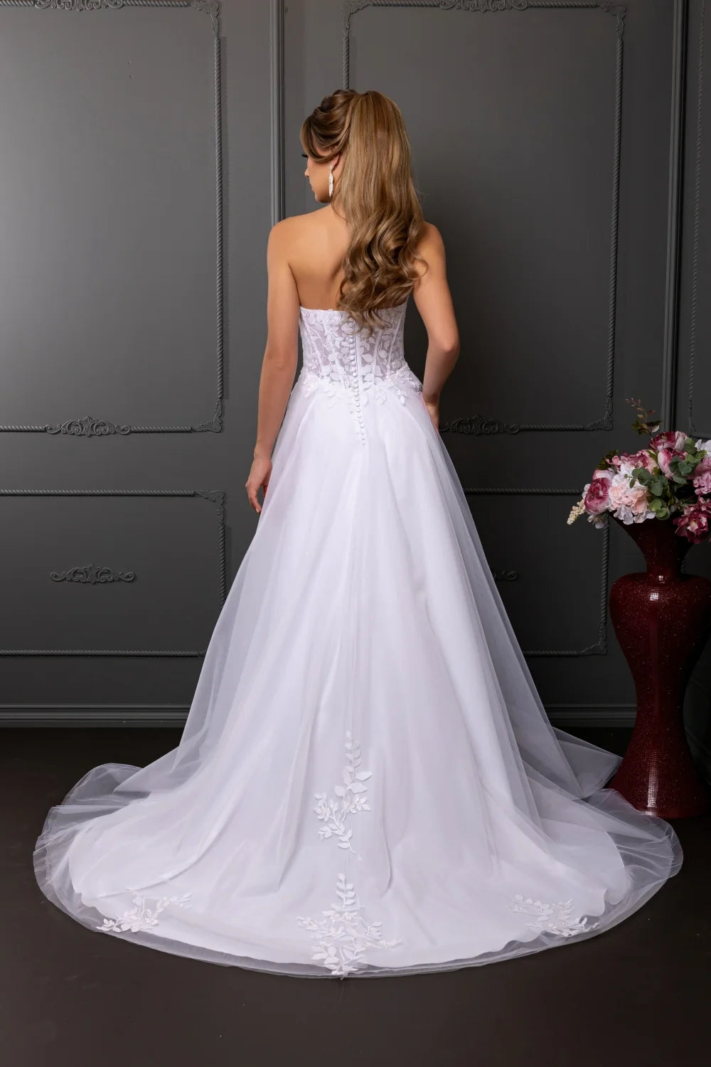 Strapless A-line Bridal Gown by May Queen RQ8274