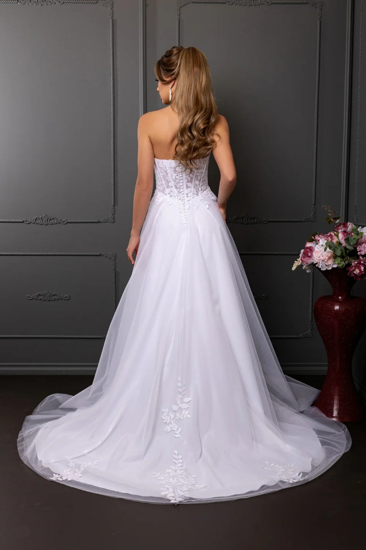 Strapless A-line Bridal Gown by May Queen RQ8274