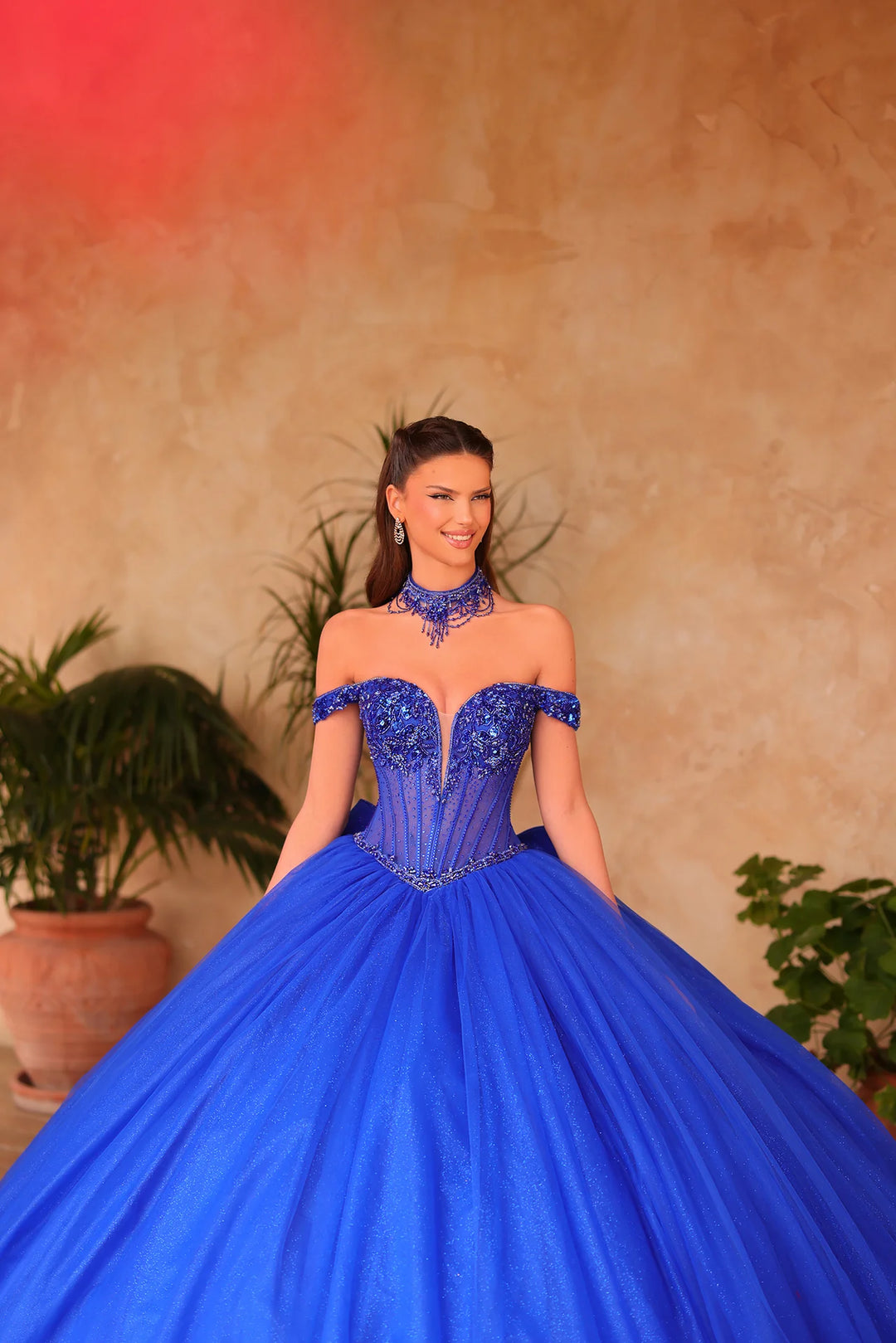 Off Shoulder Corset Ball Gown by Amarra 54103