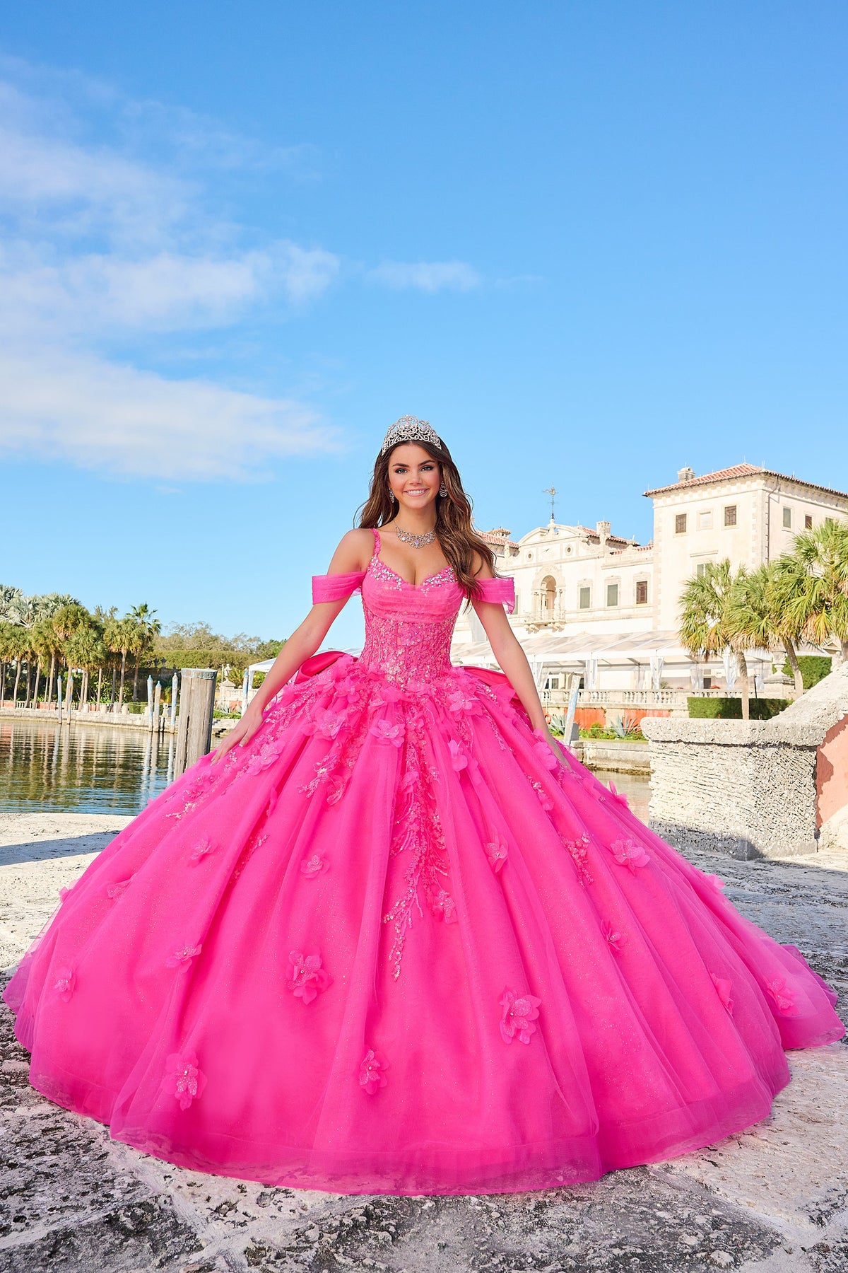 Sequin Long Sleeve Quinceanera Dress by Amarra 54204 – ABC